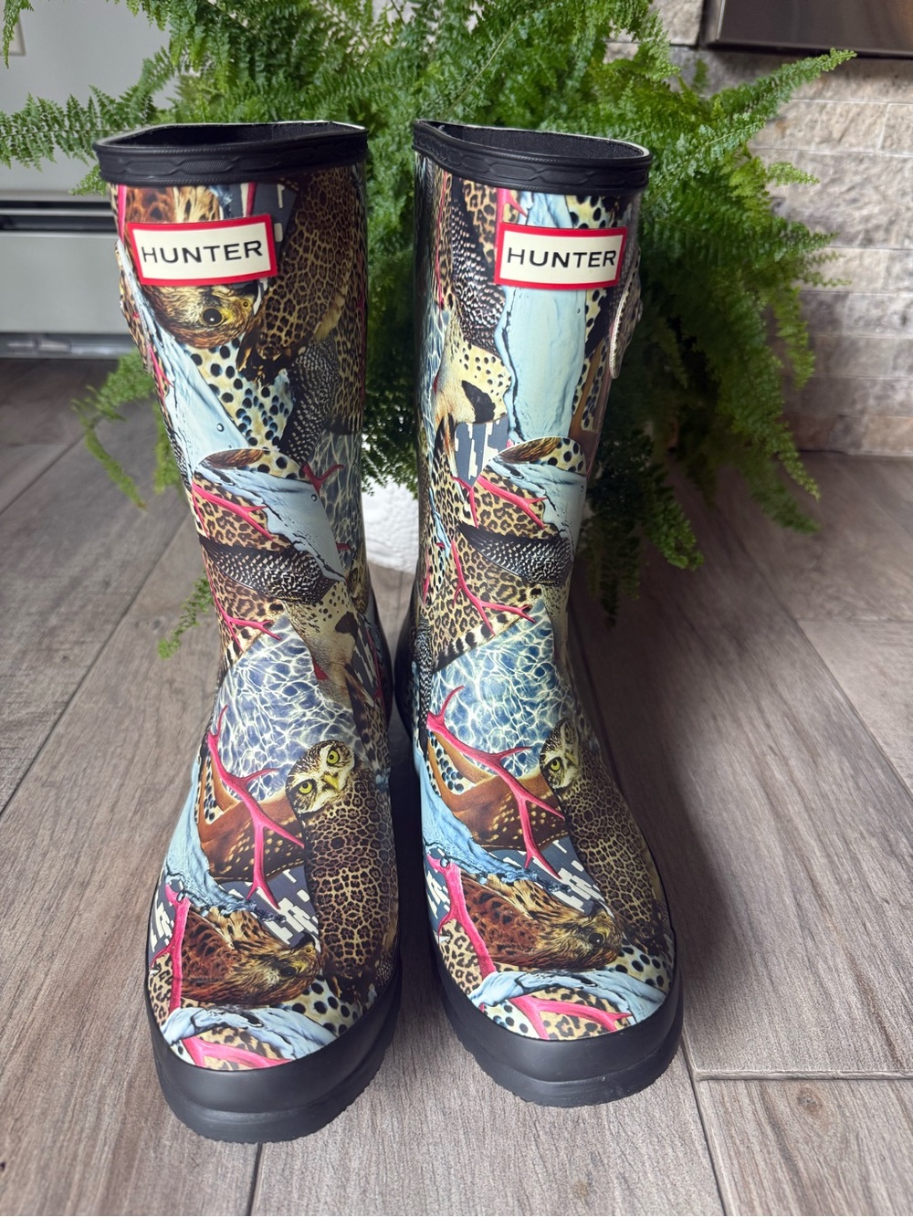 Hunter x Matt Maitland Hyper Normal Animal Print Wellington Rain Boots